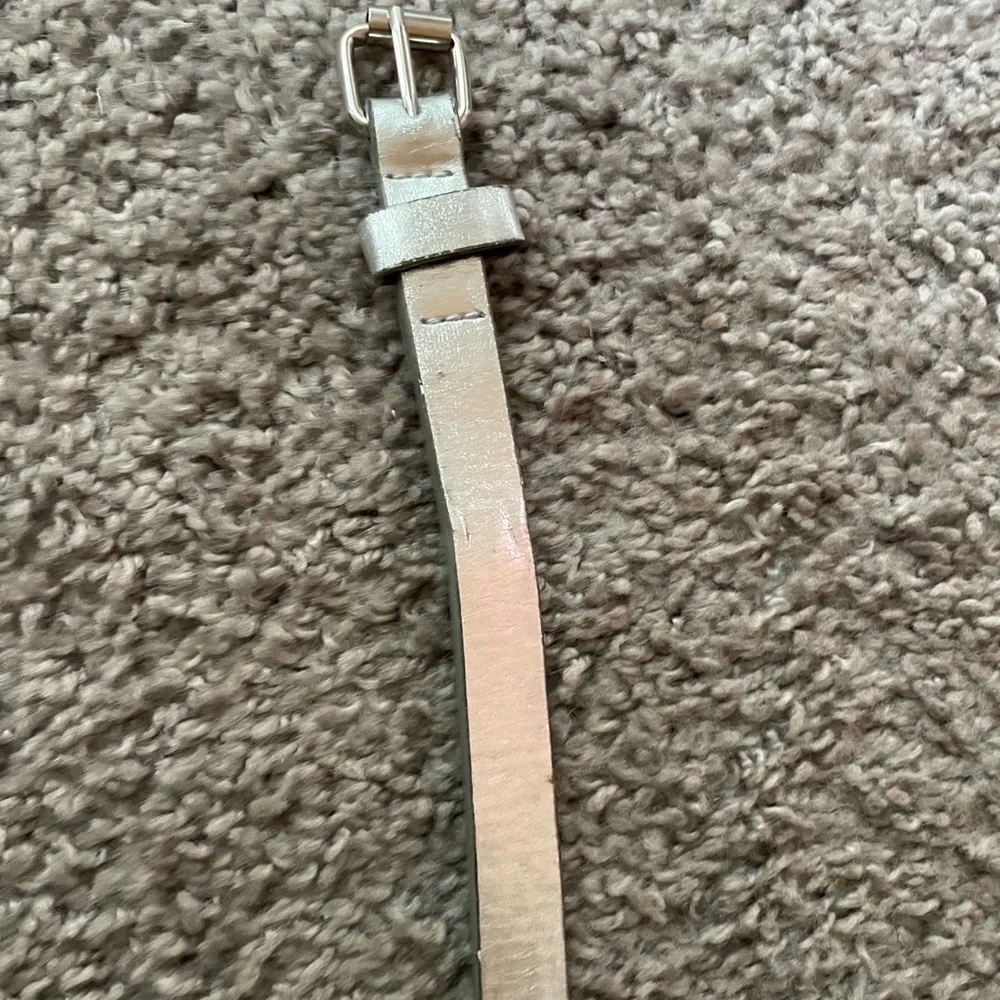 🍒4/$15 Silver Metallic Kids Belt